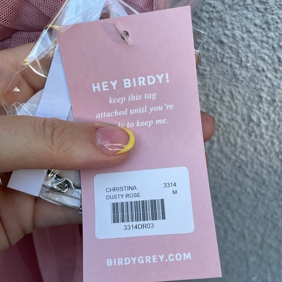 Birdy Grey Dusty Rose Christina Bridesmaid Dress New With Tags! - Picture 11 of 13